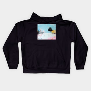 Picture of an original painting, Leiden, the Netherlands Kids Hoodie